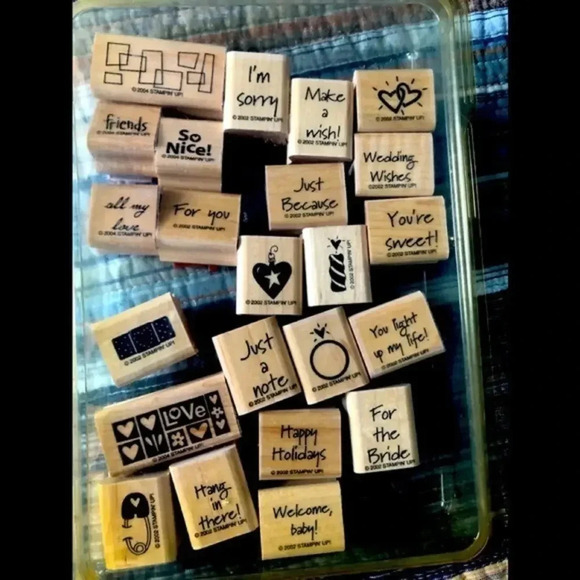 Box of 22‎ Assorted Stamps.  By Stampin Up - Picture 1 of 1